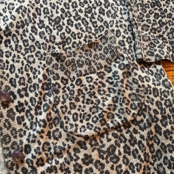 Rebecca Taylor Leopard Silk Cashmere Cardigan - Picture 3 of 5